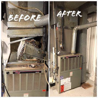 Replace 3 tons up flow coil customer want to use existing furnace job was very Successful condenser and coil working 100% efficient