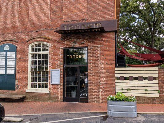 Tandem restaurant storefront.