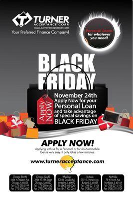 Do you need extra money to take advantage of Black Friday Savings? Apply Now!