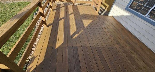 Wood deck