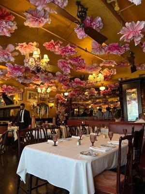 Upstairs dining area