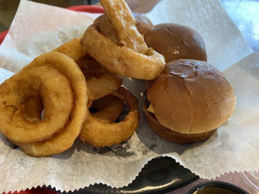 Sliders & Onion Rings