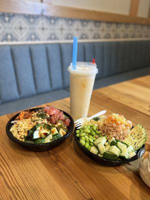 Poke Bowl and Bubble Tea