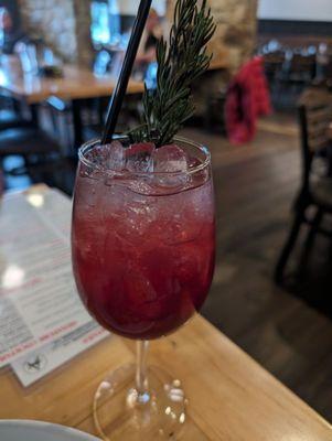 Pomegranate spritz (winter menu 2024)