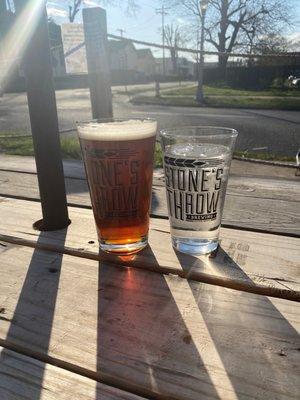 Beer on the patio