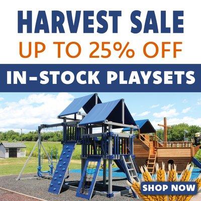 Harvest sale display playsets.