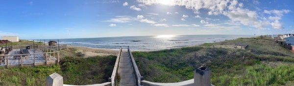 Panoramic view from walkway.