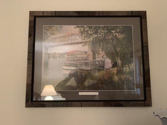 Large framed print for J Jenkins by Magnolia House Custom Framing.