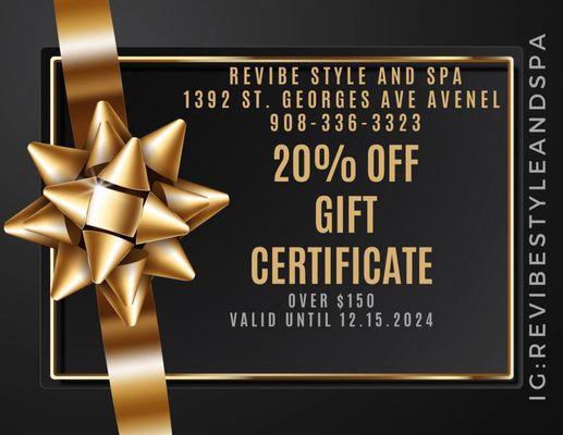 Gift Certificate on Sale Now