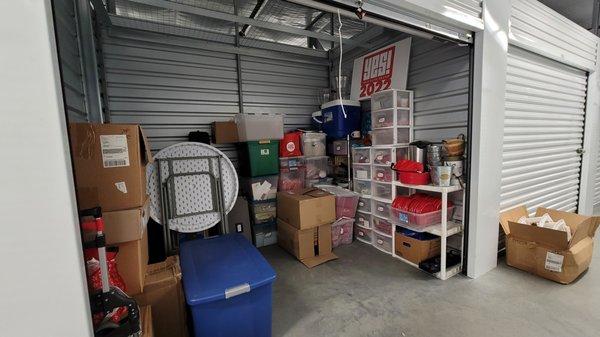 10' x 8' temp-controlled storage unit full of Yelp goodness