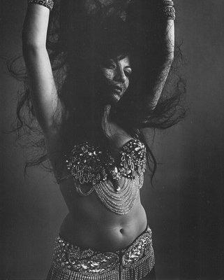 Aisha Ali, while performing at "The Fez" circa 1968- Photo by Maurice Inez