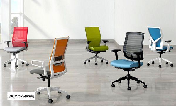 We carry all the top industry brands such as Hon, Deskmakers, Friant, Maverick Desk, Arcadia, 9to5 Seating and more!