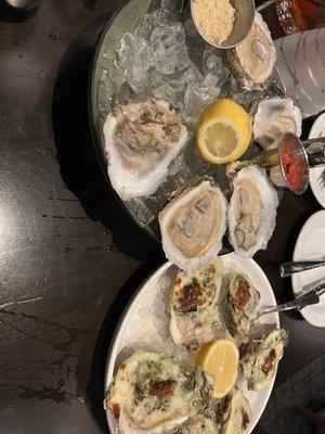 Oysters...raw&steamed