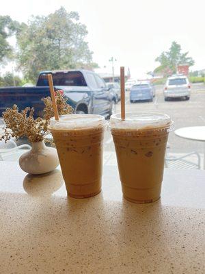 brown sugar cardamom and vanilla latte with cinnamon