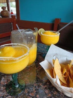 Frozen Mango Margaritas