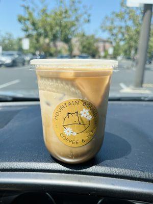 Orange blossom iced latte