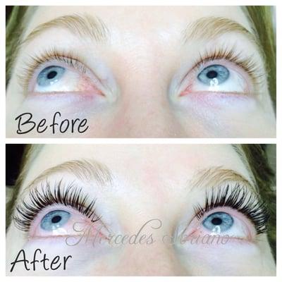 Before and After Lash Extensions