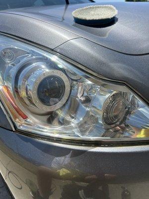 Headlight restoration after