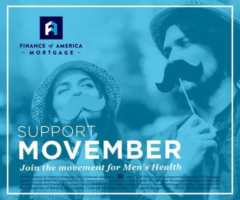 We can't afford to stay silent. We support Movember to raise awareness to the dying battle our men face to prostate cancer.