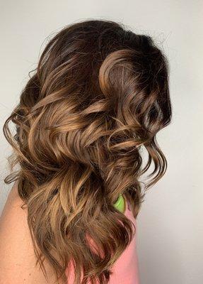 Chocolate caramel balayage