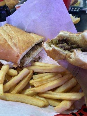 Phili Cheese Steak Sandwich