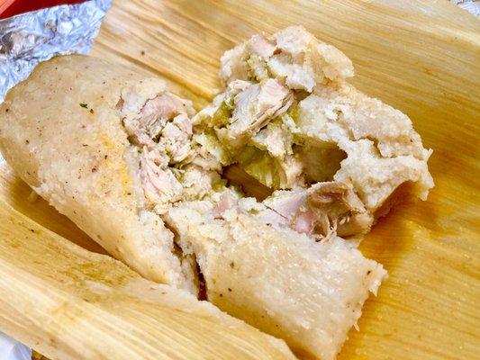 Chicken Tamale in Green Sauce