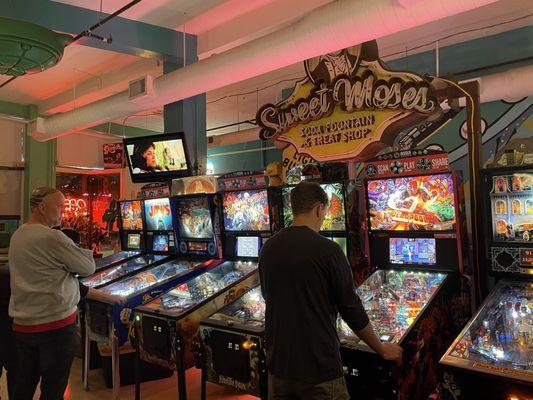 17 pinball machines. Check Pinball Maps for the list