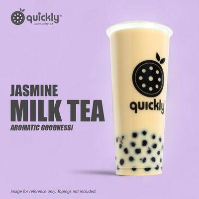 Jasmine Milk Tea with Boba.