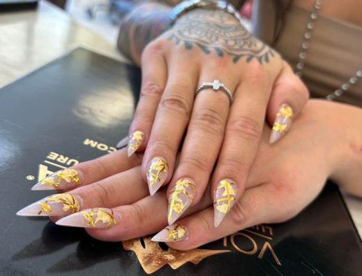 foiled nails design