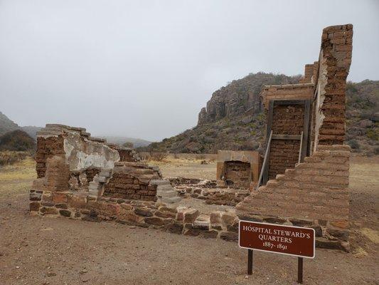 Ruins of the hospital steward's quarters