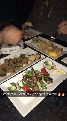 Steak bites - Lamb Chops - Calamari - everything was amazing