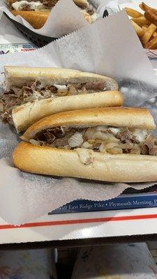 Cheesesteak with fried onions