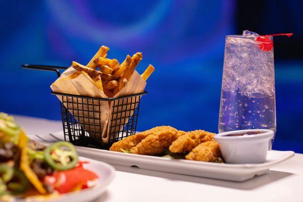 These crispy tenders are sure to please. Served with fries.