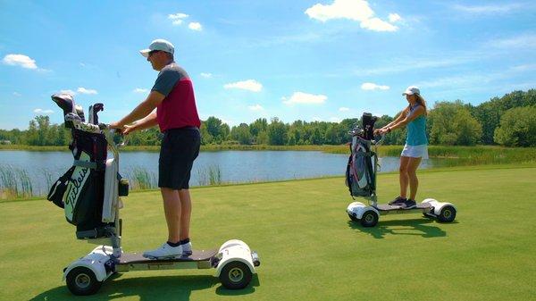 Surf the earth on a GolfBoard at Bucks Run Golf Club