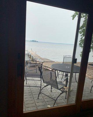 View from the living room patio door of the Executive Beach House #461