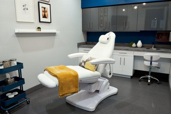 Treatment Room at Atomic Beauty Medical Spa in Frisco, Texas