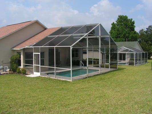 screen room with A Frame Gable Roof.