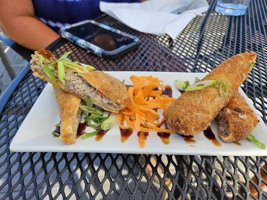 Steak and cheese egg roll of the day