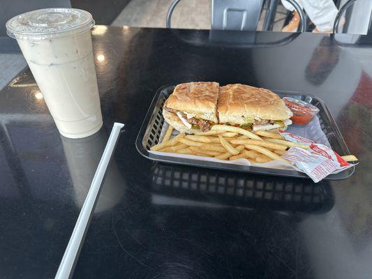 La Burquea#14 with a Large Horchata