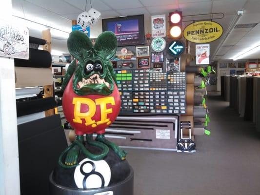 As you enter our Shop, Rat Fink stares you right in the face!