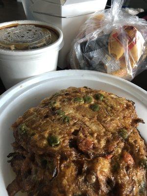 Egg foo young with veggies