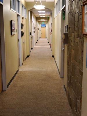 Patient room hallway