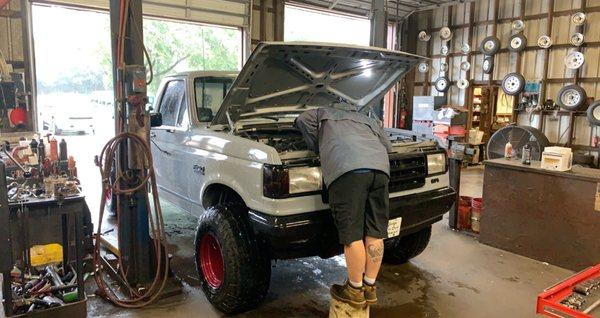 Getting my truck worked on