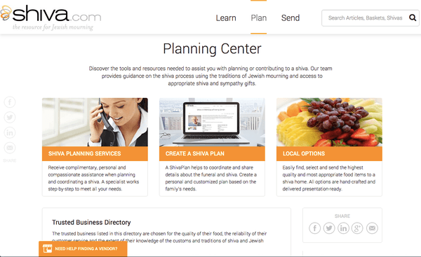 Tools & Resources to help and guide you in planning a shiva.