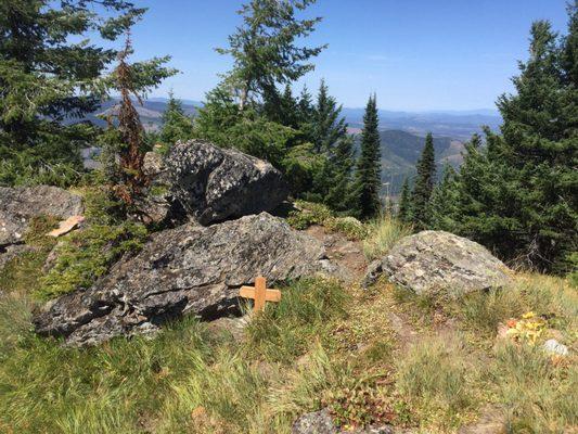 This is where we spread Robert’s ashes up at Huckleberry Lookout