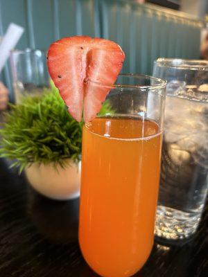 Strawberry mango Bellini