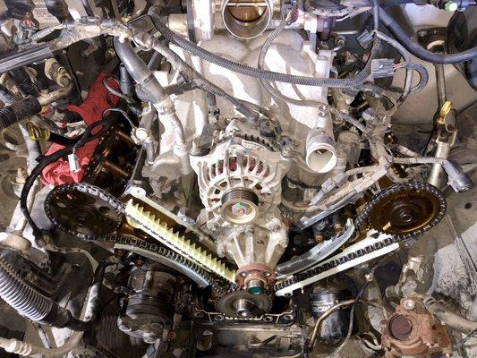 Timing chains replacement on a 2004 F150 4.6L