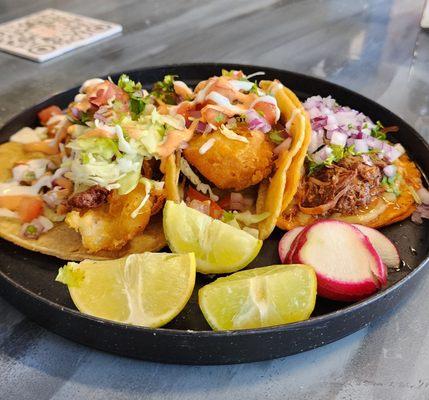 Fish Tacos & Quesa Birria Tacos