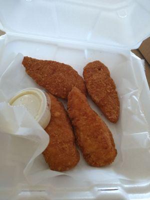 Chicken fingers to go