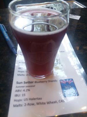 Sun Setter blueberry shandy